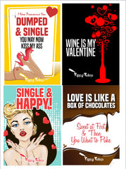 Galentine's Day #TipsyLabels - Anti Valentine's Day Wine Labels