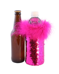 Pink Sequin Koozie by Tipsy Totes