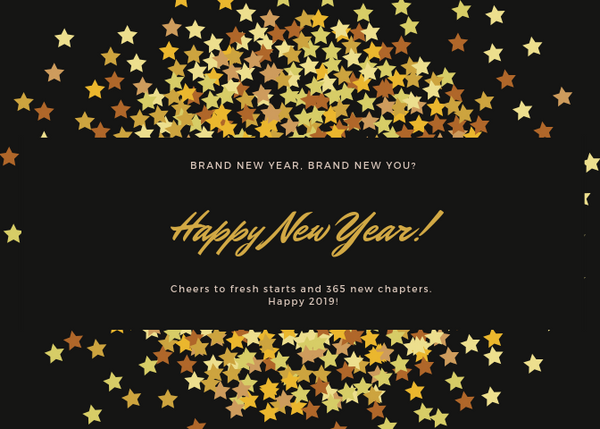 Happy New Year - Cheers to Fresh Starts