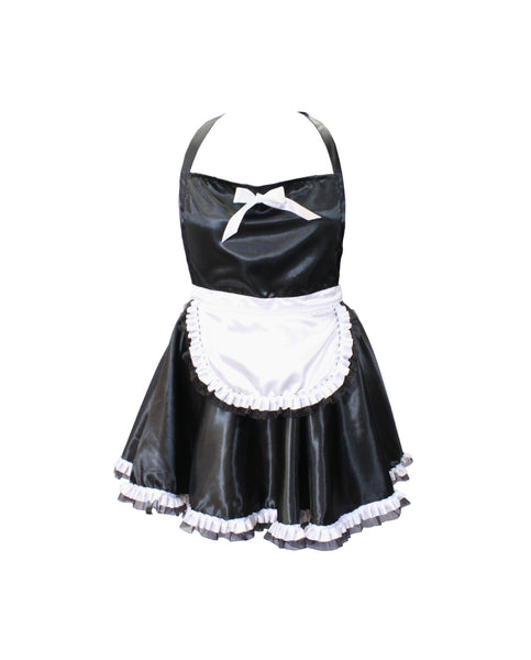 French Maid Apron with Feather Duster Accessory