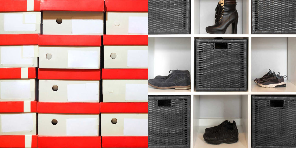 shoe boxes stackable upgraded sturdy shoe