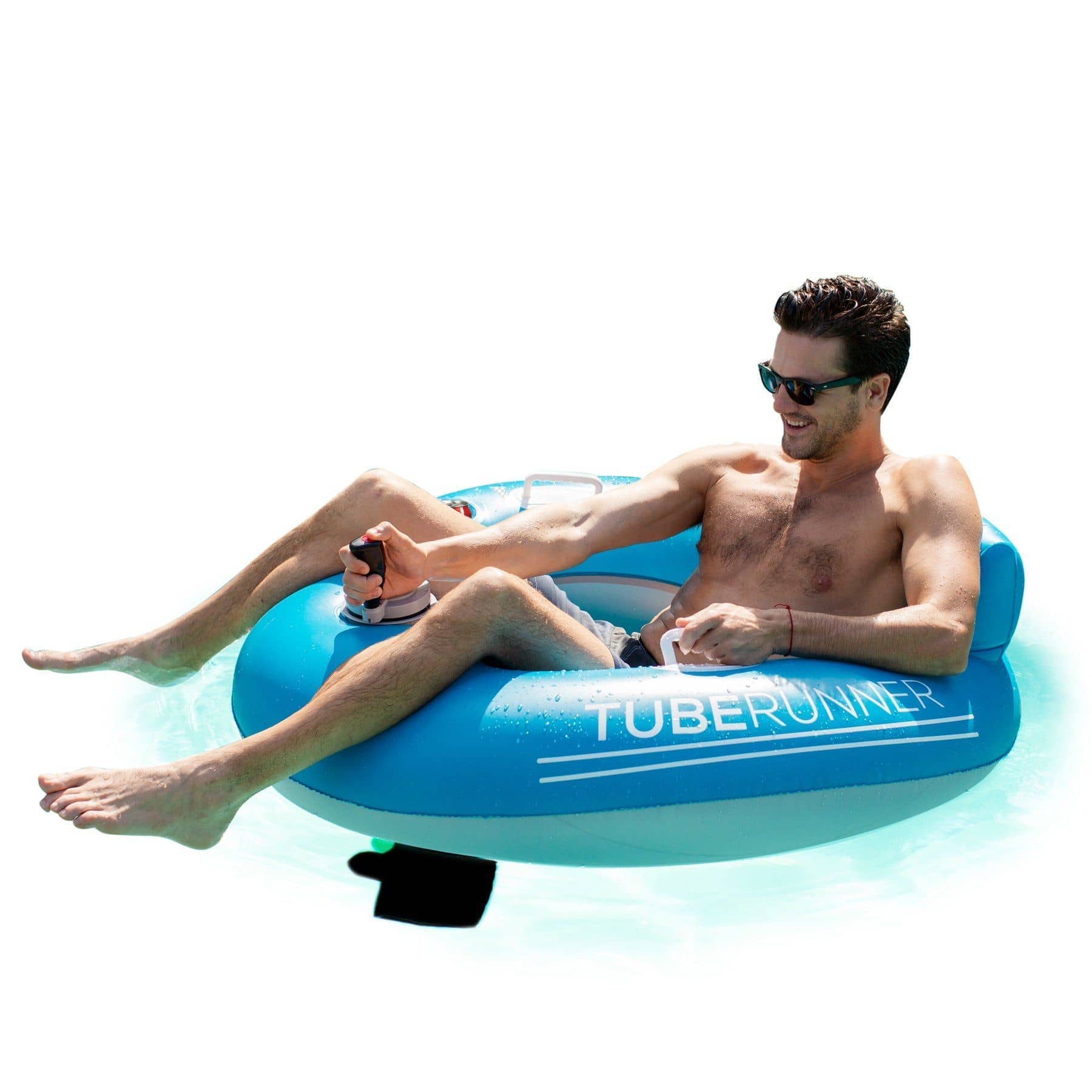 poolcandy splash runner motorized pool lounger