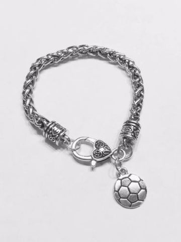 Soccer Sports Mom Daughter Valentine Gift Charm Bracelet