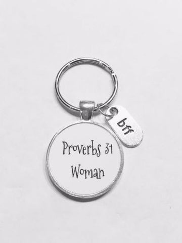Bff Proverbs 31 Woman Bible Scripture Christian Inspirational Gift Keychain