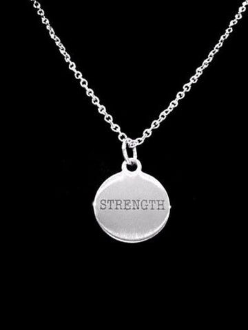 Strength Inspirational Fitness Motivational Strong Sports Gift Necklace