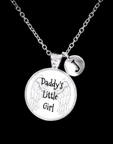 Choose Initial, Daddy's Little Girl Daughter Mother's Day Gift Necklace
