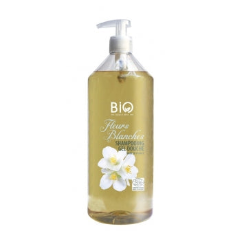 GRAVIER BIO SINCE 1975 Shampoing/douche fleurs blanches Fl/1L