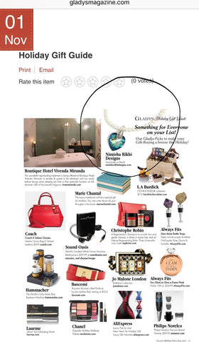 Gladys magazine gift guide feature