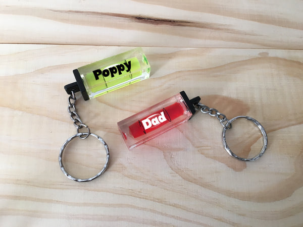 spirit level keyring