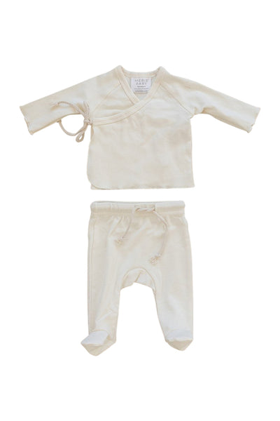Mebie Baby Cotton Jersey Layette Set in Cream
