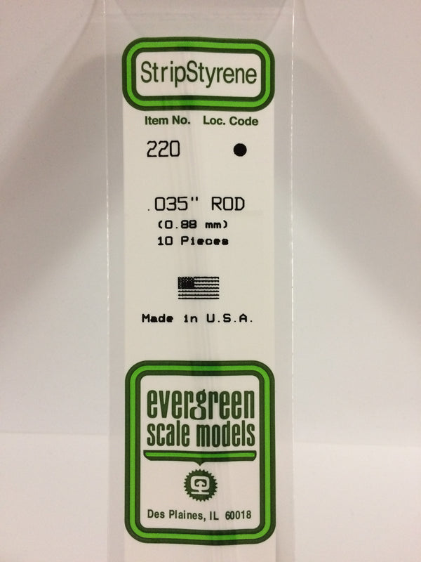220 10 Evergreen Rod .035