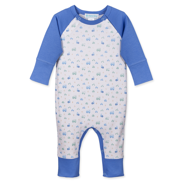 Sailor-Sleeve Romper - Cars & Trucks