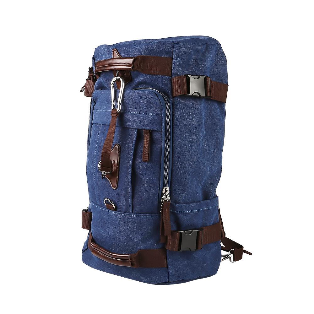 Classic Canvas Leather Multipurpose Lightweight Rucksack -
