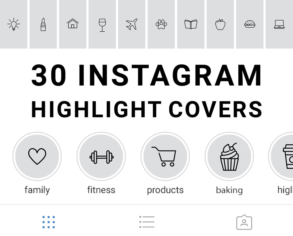 Instagram story highlight icon