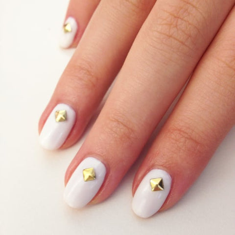 Nail Art Designs With Just 1 Nail Polish - studded nail art  designs