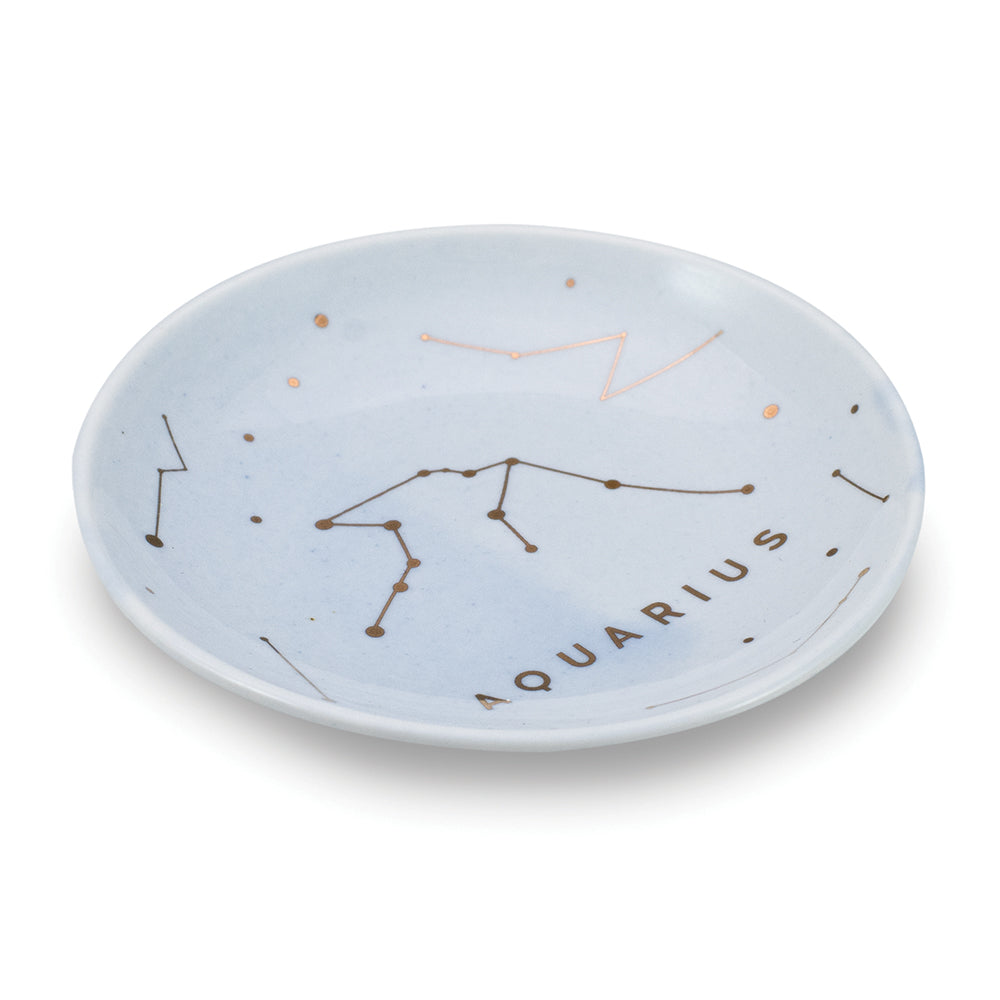 Polymer Clay Jewelry Dish Birthday Aquarius Zodiac Ring Dish-Trinket Dish Gifts for Her 