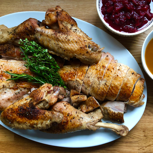 Cider Braised Turkey With Butter Roasted Breasts Local