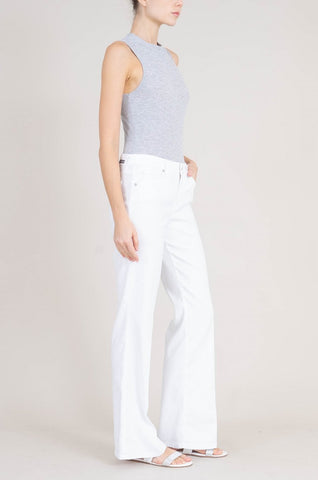 Level 99 white linen pant