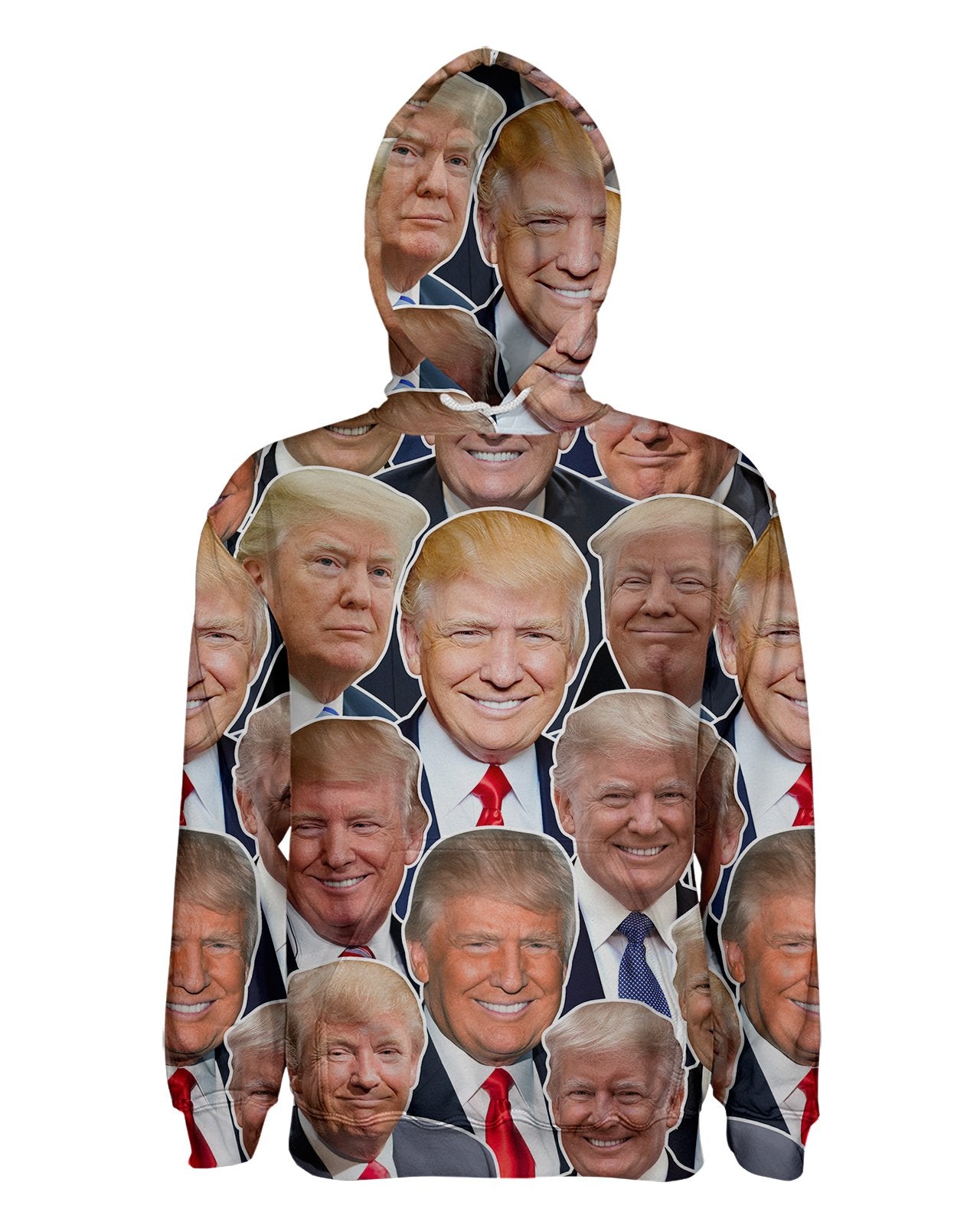 trump face hoodie