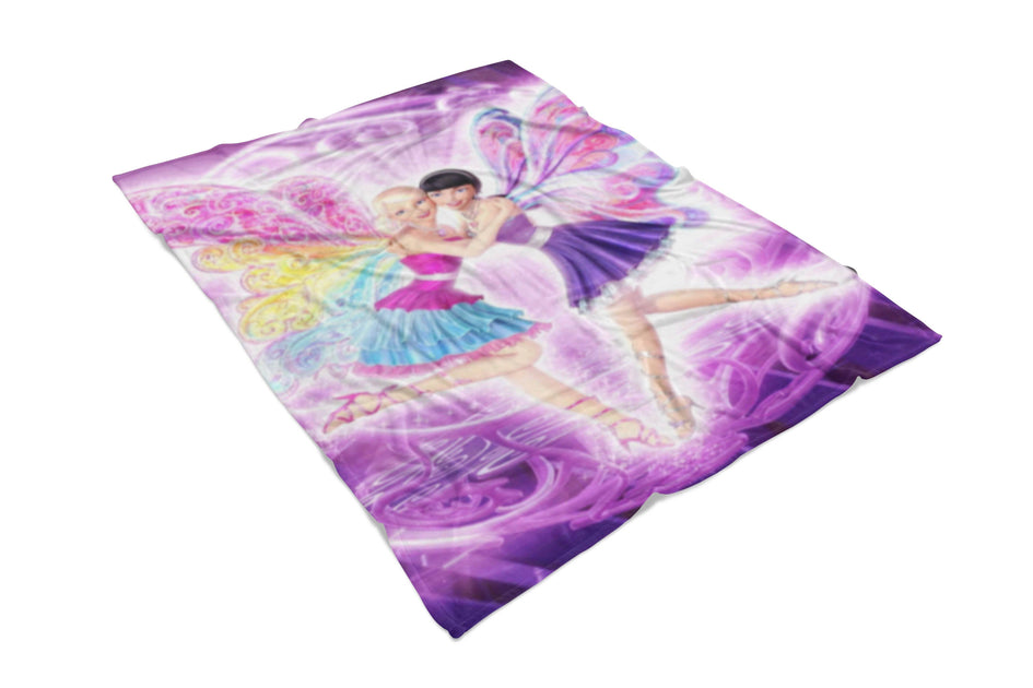 barbie fleece throw blanket