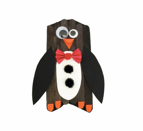popsicle stick penguin craft