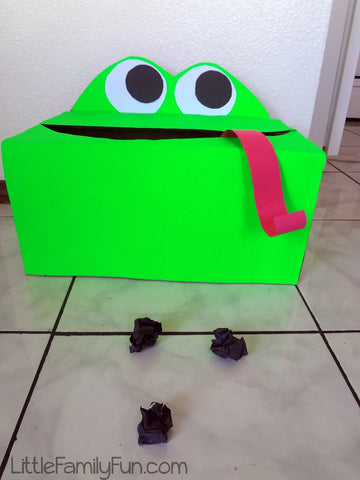 home made frog toss carnival game