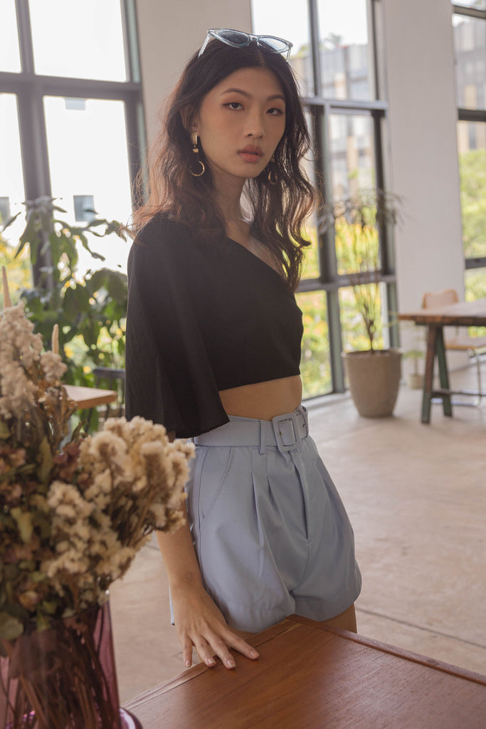 *Back Order* Upside Shorts in Mist Blue