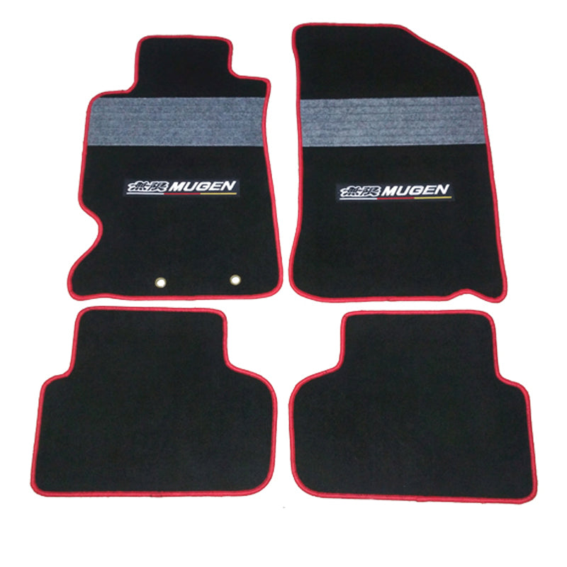 02 06 Acura Rsx 2dr Oe Fitment Mugen Floor Mat Nylon Black With