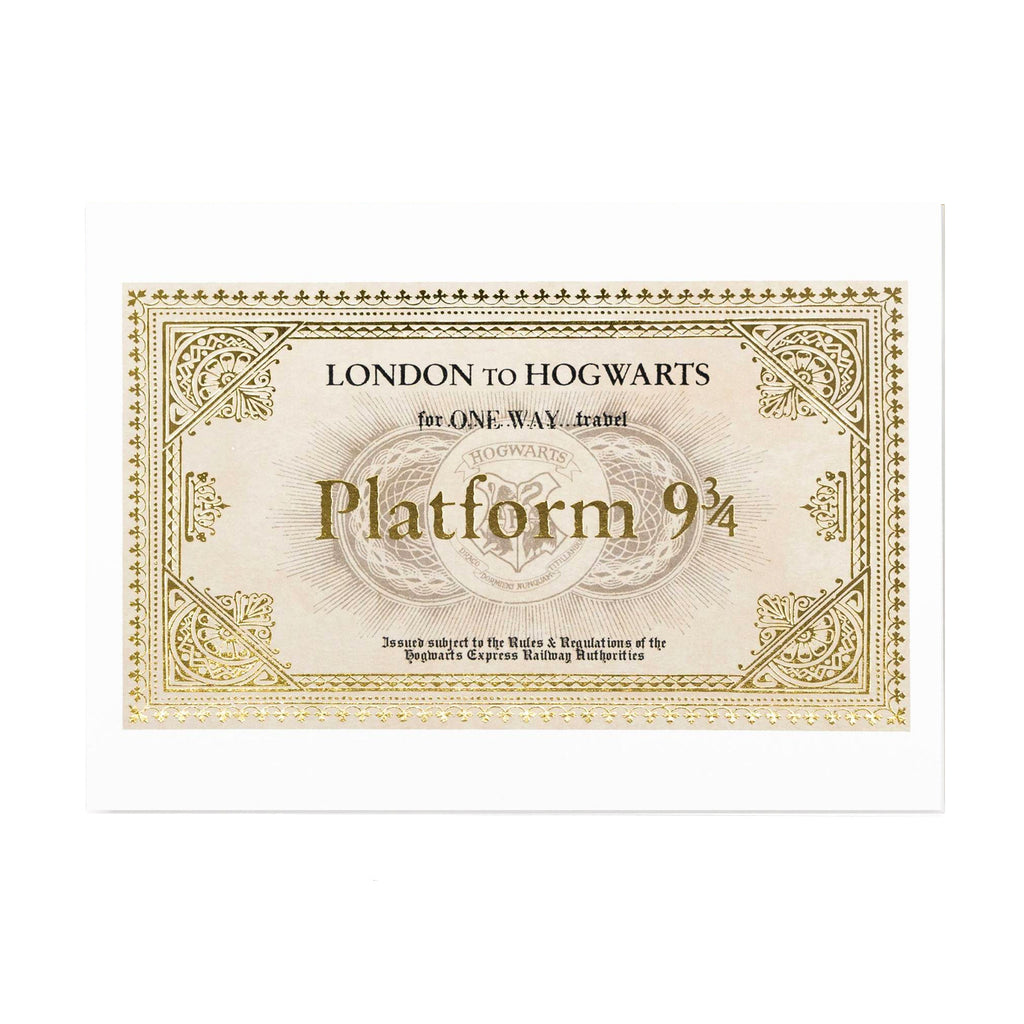 Hogwarts Express Ticket Foiled Notecard – Curiosa - Purveyors of Extraordinary Things