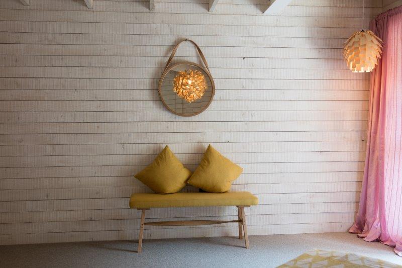Pops of yellow in the Grand designs Home