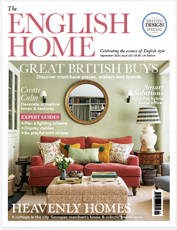 Front cover of the September 2023 issue of English Home.