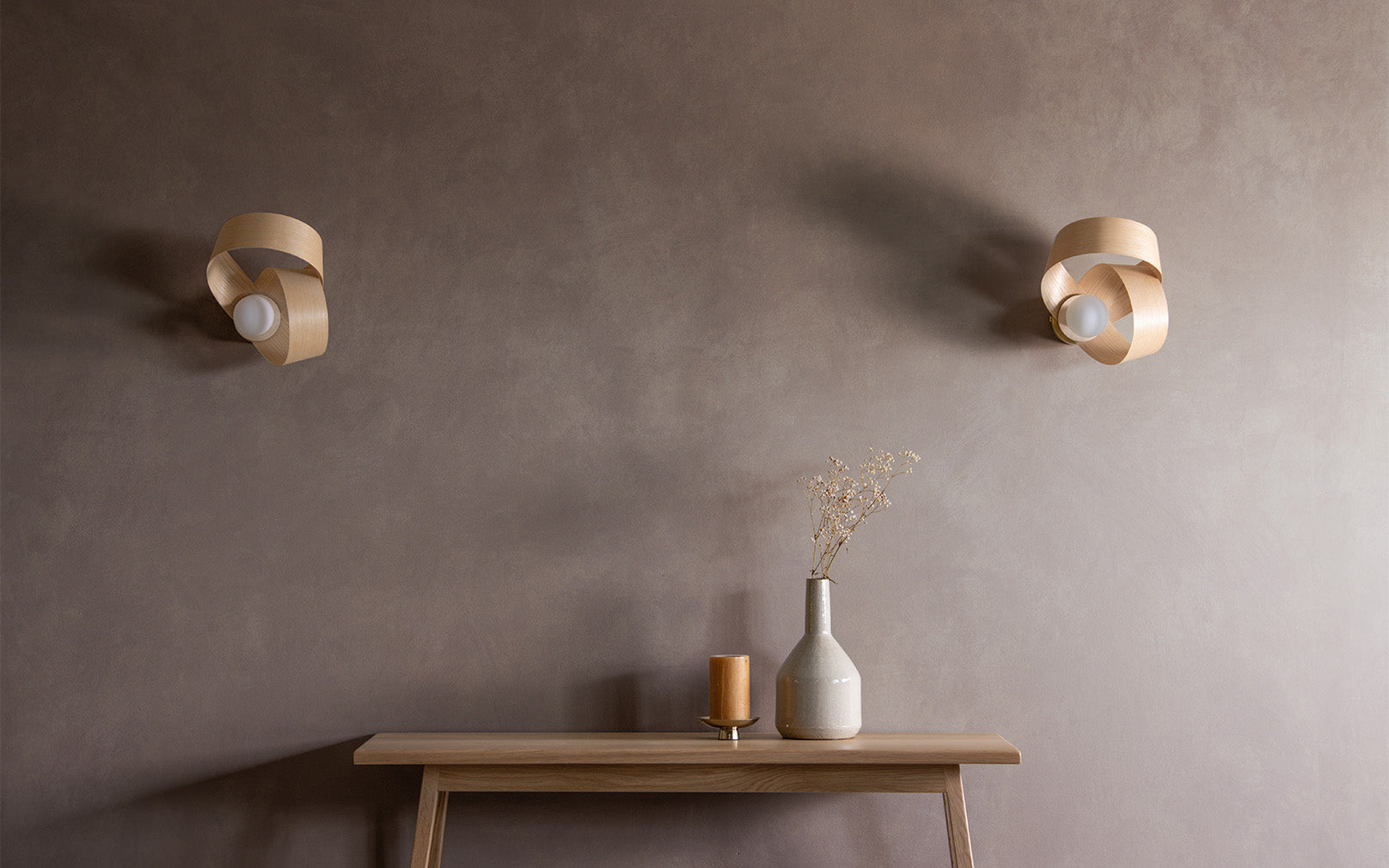 Tom Raffield new verso wall light