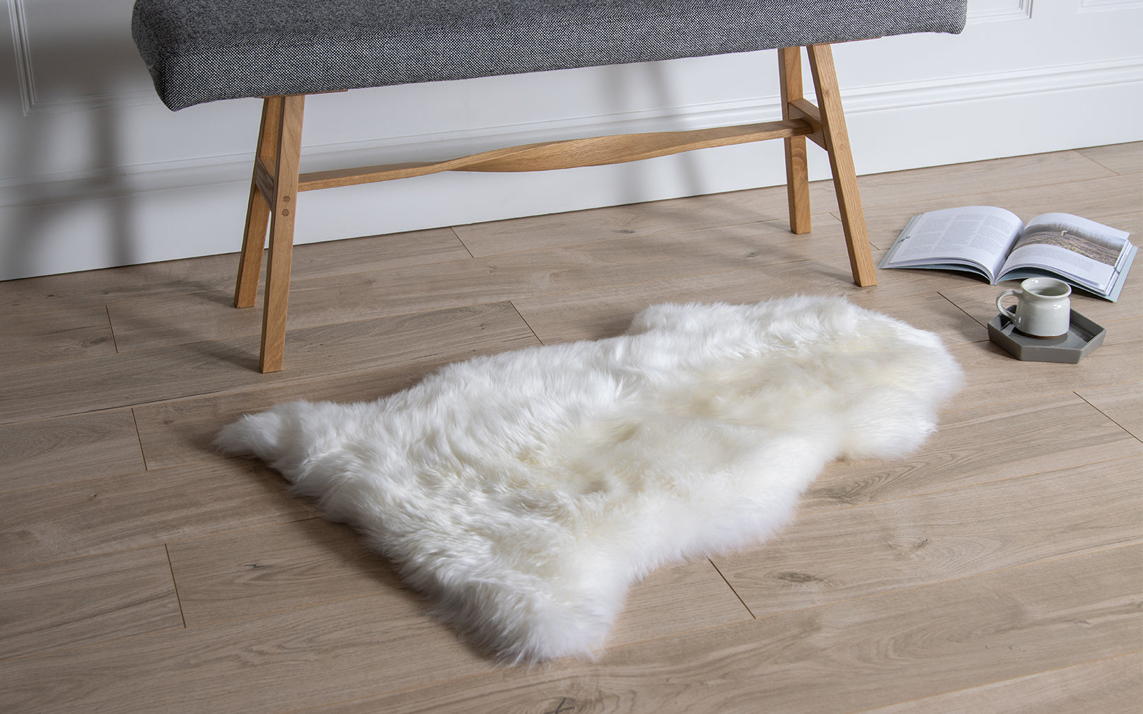 Celtic sheepskin rug