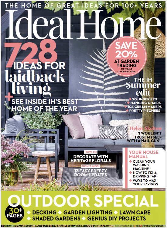 Front cover of the the August 2023 issue of Ideal Home.