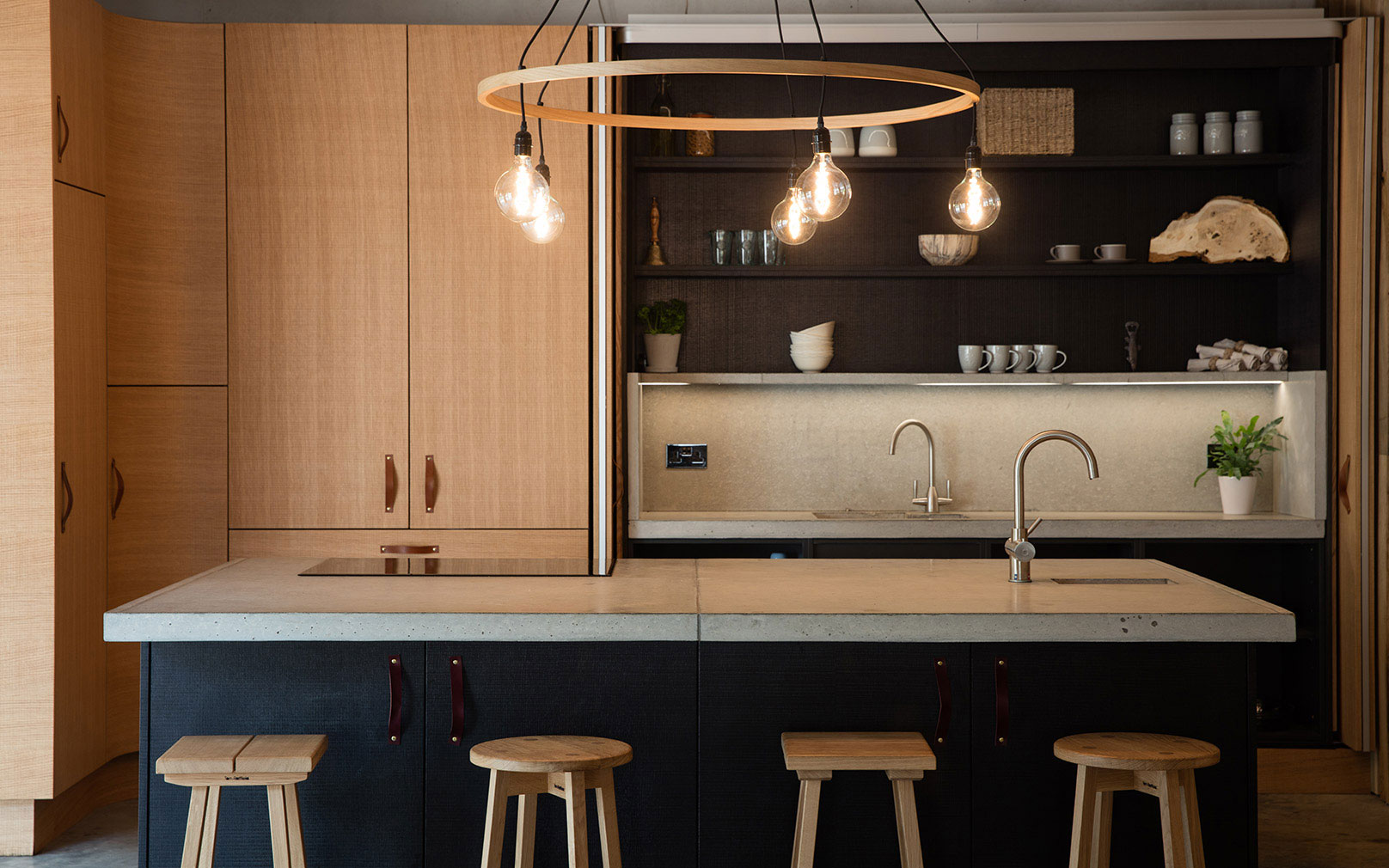  The kitchen at Tom Raffield's house