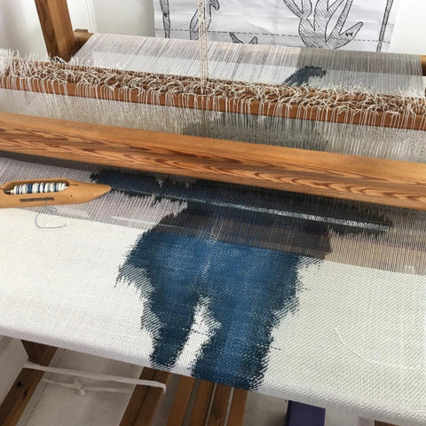 I'm loving watching this ink blot series by Andrea Donnelly develop ~ see this and so much more creativity in weaving at @adonnellystudio