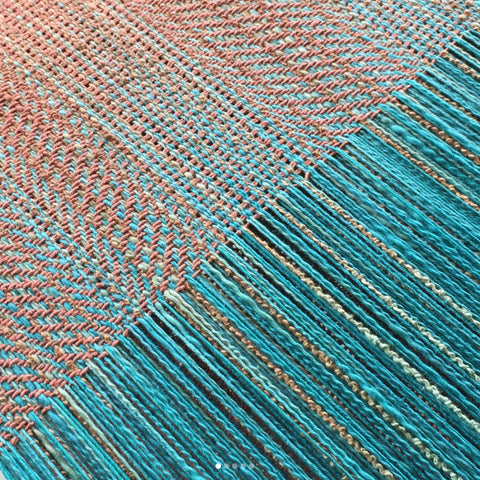 Stunning colors and textures from Marni Martin ~ see more from this warp at @marnimartinfibrestudio