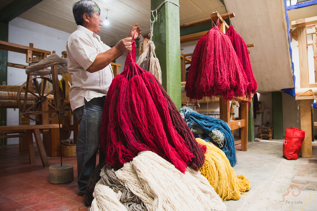 natural dyeing teotitlan del valle