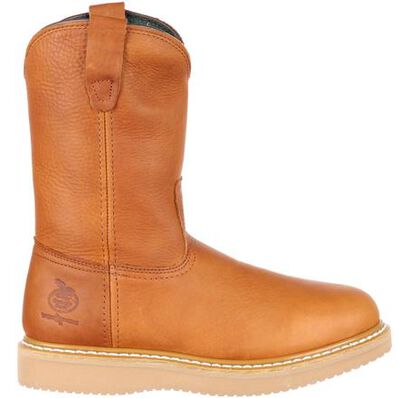 Wedge Sole Wellington Work Boot Style 