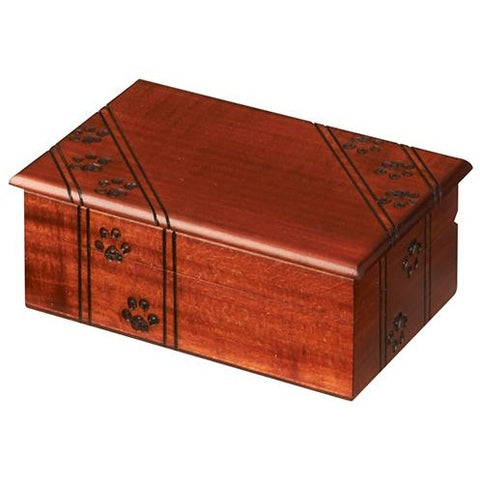 Paw Print Cat Urn, Pet Cremation Urns for Cats - SavvyNiche.com