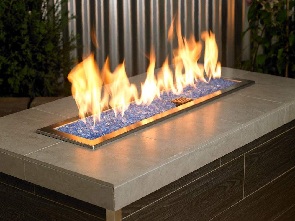 Buy American Fire Glass Light Blue Recycled Fire Pit Glass At Home