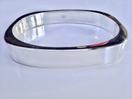 Sterling Silver hollow Bangle - agiftireland