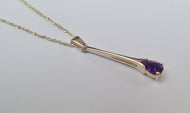 9ct Gold Amethyst Pendant - agiftireland