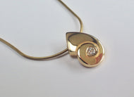 9ct Gold Cubic Zirconia Pendant - agiftireland