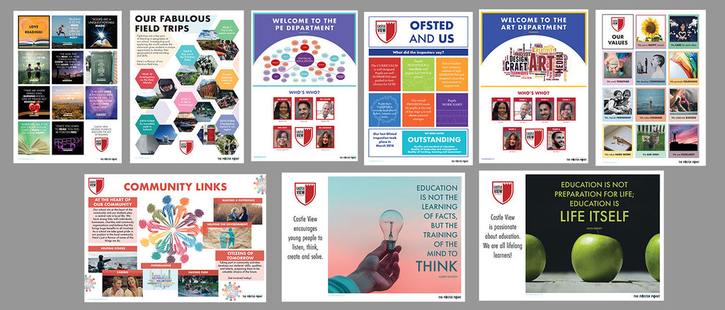 Our custom posters, an easy, cost-effective way to transform your school 