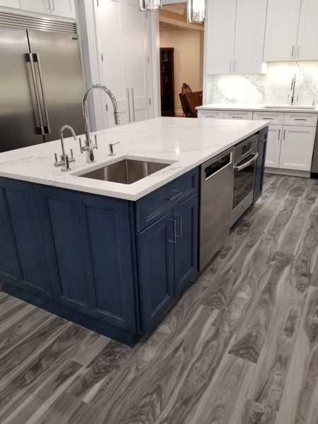 Fashion Ocean Blue Kitchen Cabinets