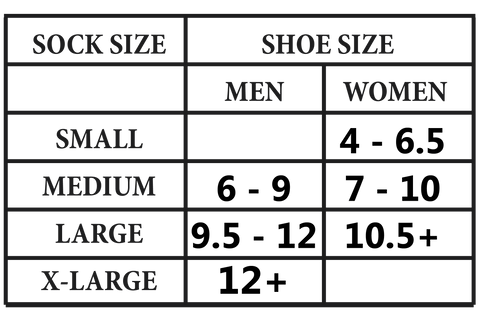 Alpaca Socks Sizing Table - My Comfy by Latin Collection