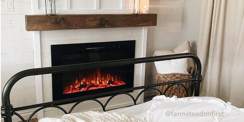 DIY Electric Fireplace Installations in Modern Farmhouse Style