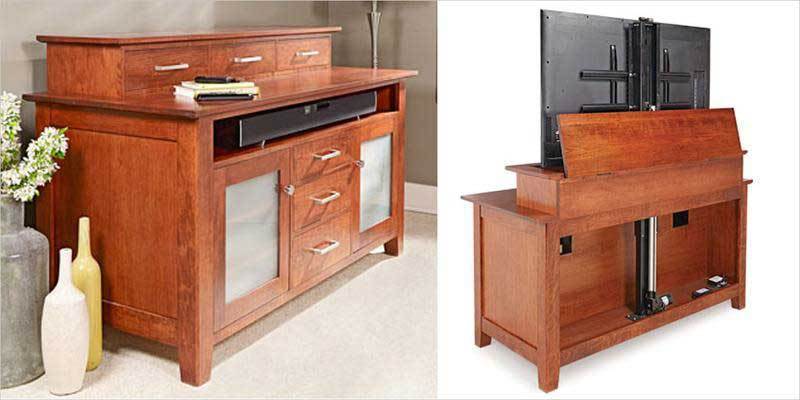 Build A Tv Lift Cabinet With The Woodsmith Project Plan