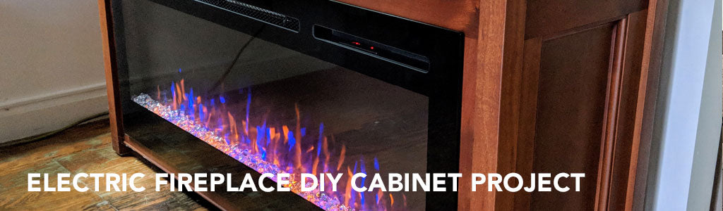 Build your own electric fireplace cabinet project plans